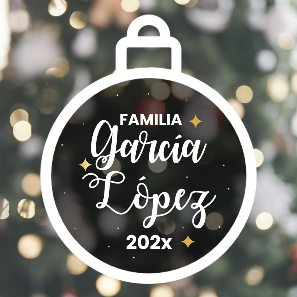 Bola de Navidad personalizada - Familia / apellidos