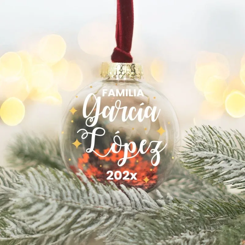 Bola de Navidad personalizada - Familia / apellidos | Hakuna Mataza