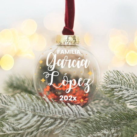 Bola de Navidad personalizada - Familia / apellidos