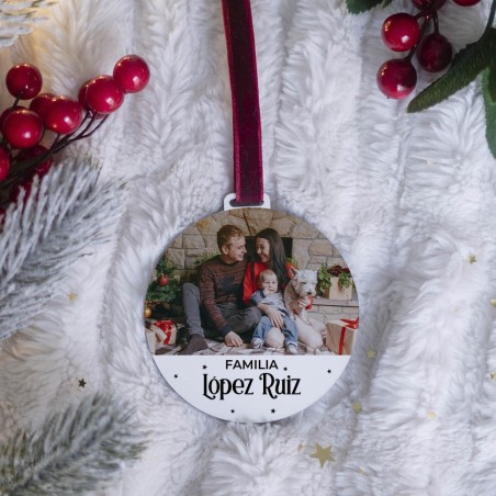 Adorno Navidad con foto - Familia Adorno Navidad con foto - Familia