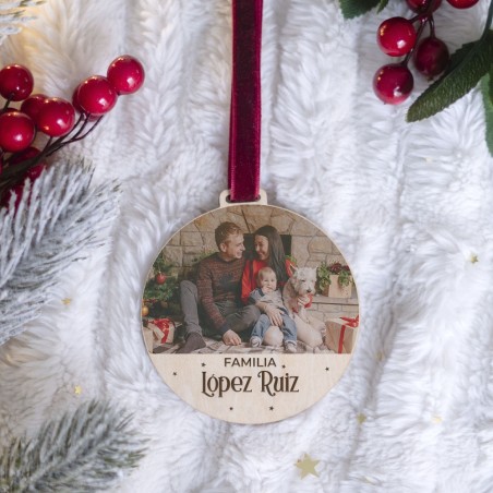 Adorno Navidad con foto - Familia Adorno Navidad con foto - Familia