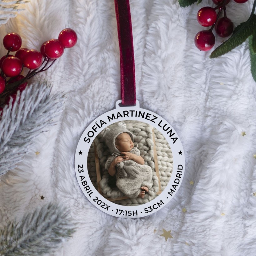 Adorno Navidad con foto - Natalicio Adorno Navidad con foto - Natalicio