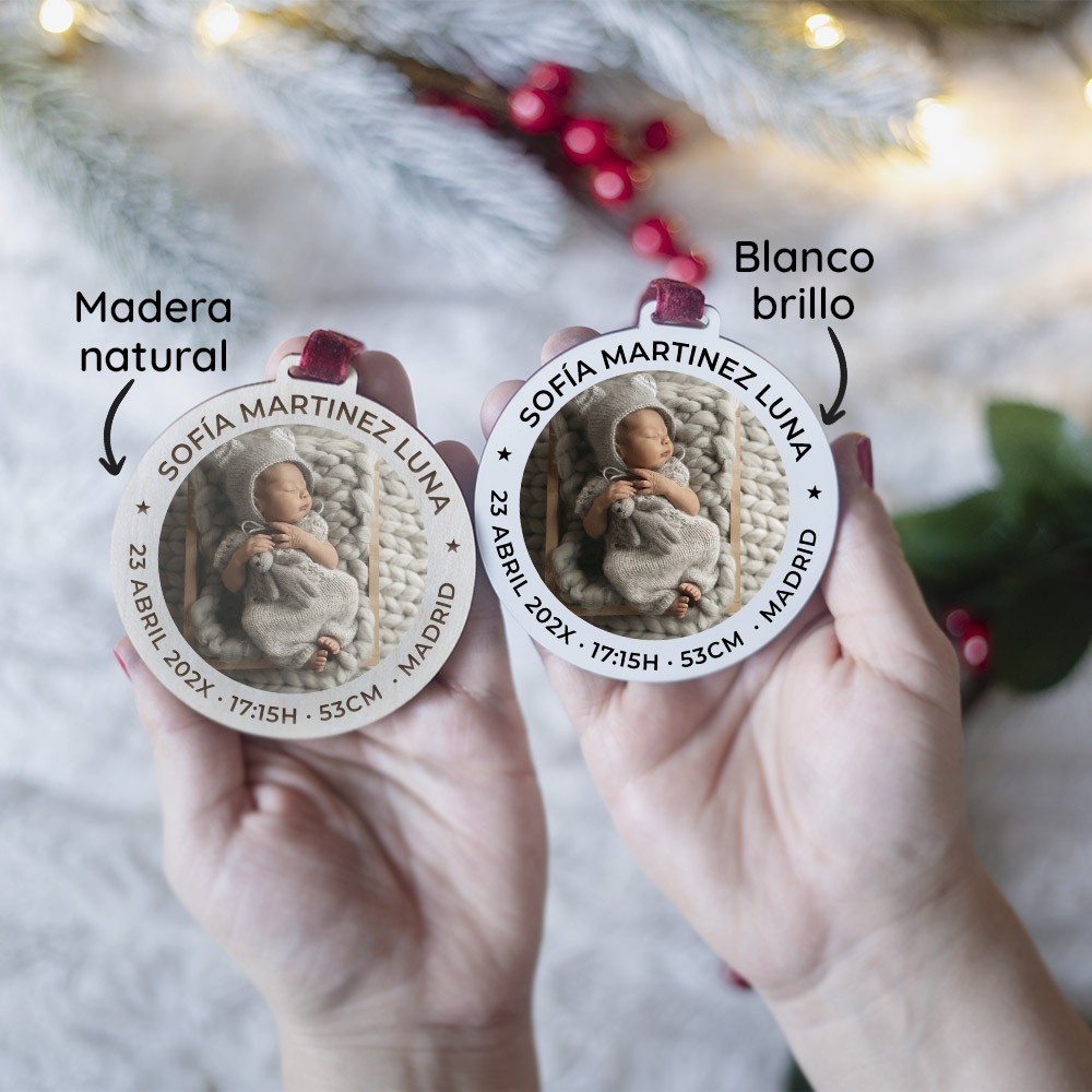 Adorno Navidad con foto - Natalicio