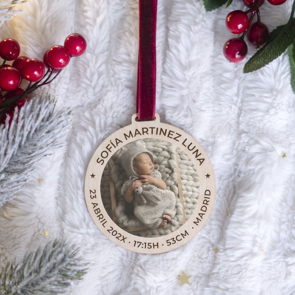 Adorno Navidad con foto - Natalicio