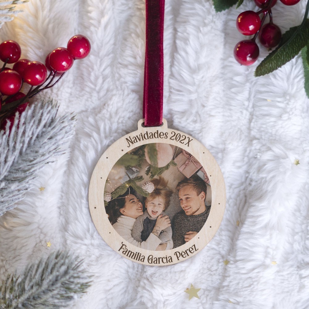 Adorno Navidad con foto - Navidades