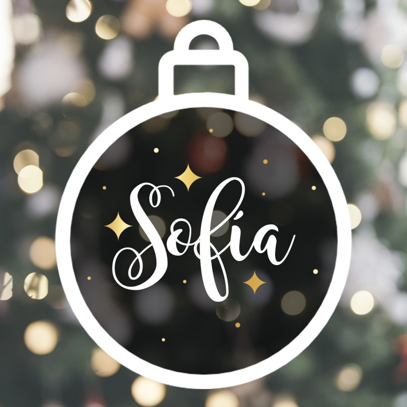 Bola de Navidad personalizada - Nombre Bola de Navidad personalizada - Nombre
