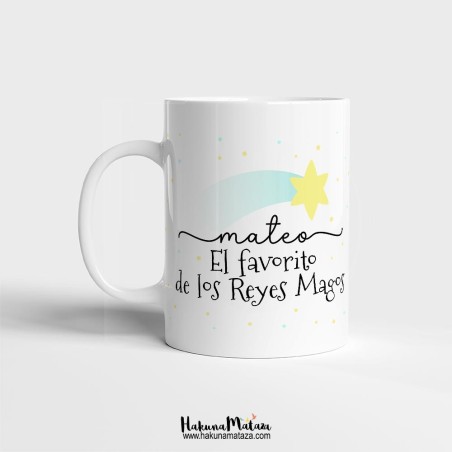 Taza personalizada Navidad - El/la favorito/a de los Reyes Magos