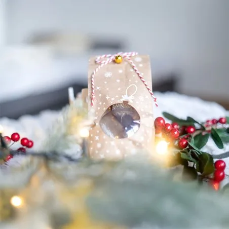 Bola de Navidad PEQUEÑA 6cm - Nombre · ejemplo de personalización