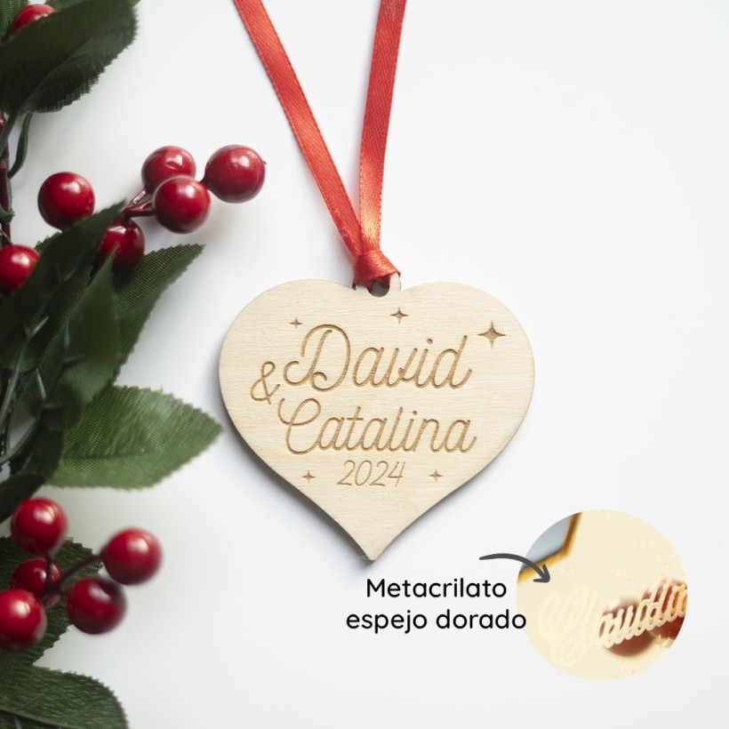 Adorno Navidad - Corazón Adorno Navidad - Corazón