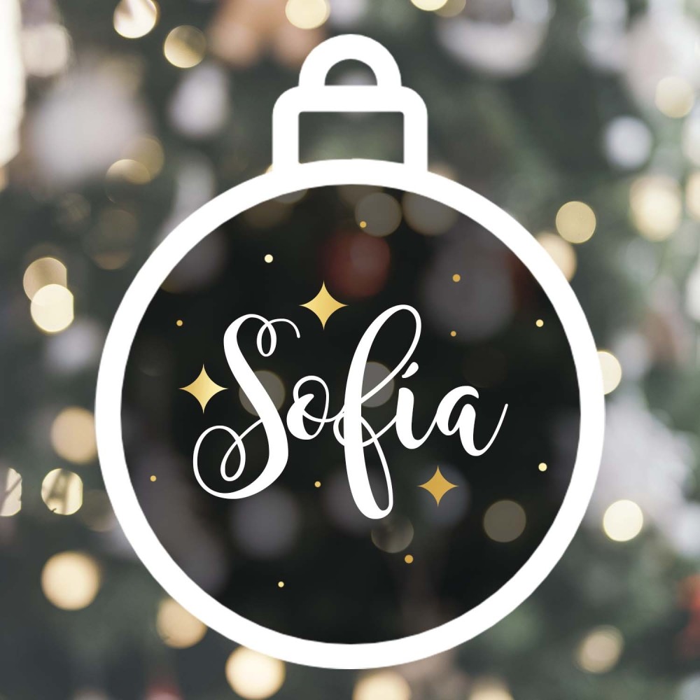 Pack (8cm) de 4 bolas de Navidad