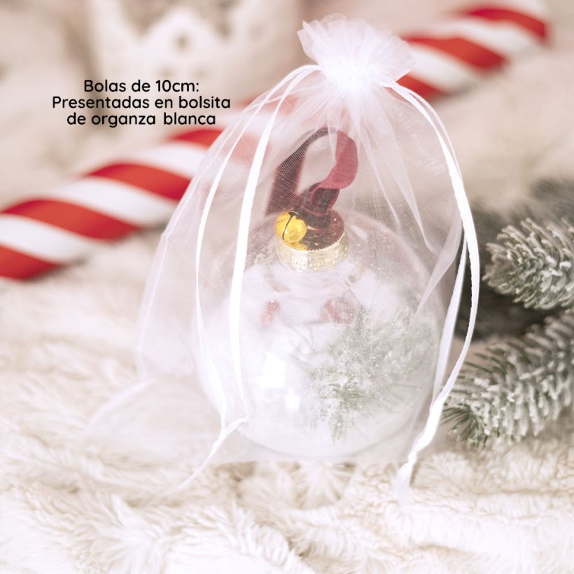 Bola de Navidad personalizada con foto tipo polaroid