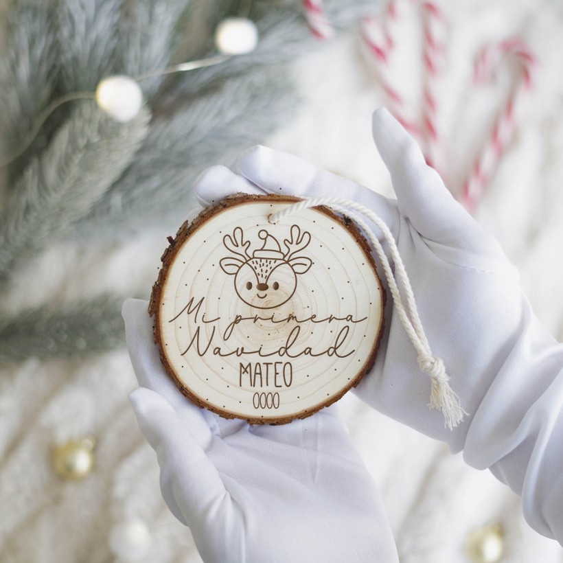 Rodaja árbol de Navidad - Mi primera Navidad