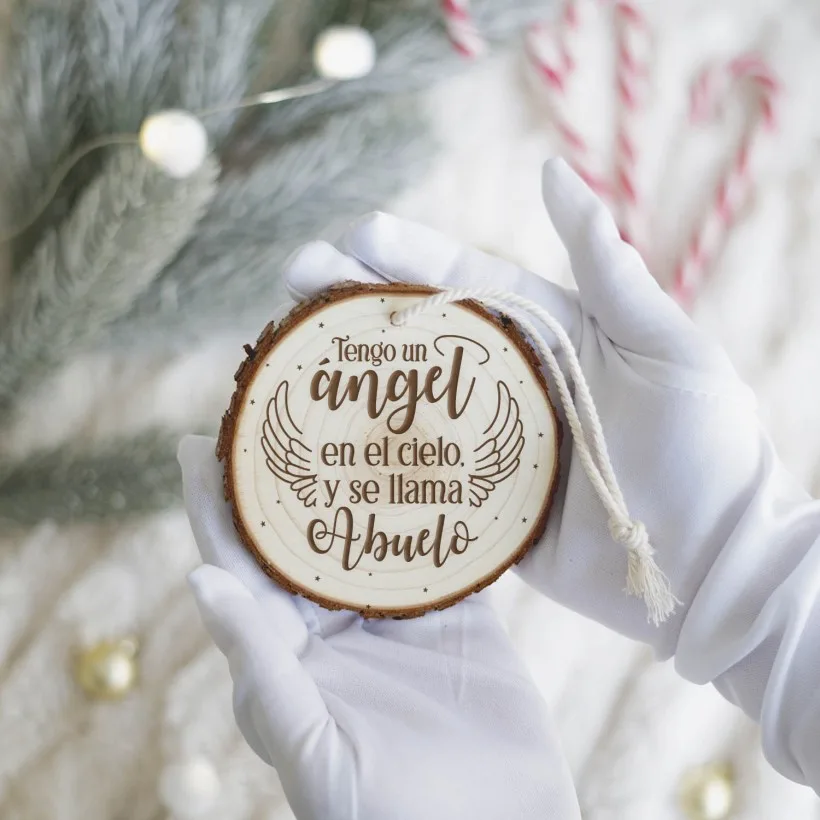 Rodaja árbol de navidad - Tengo un ángel en el cielo | Hakuna Mataza
