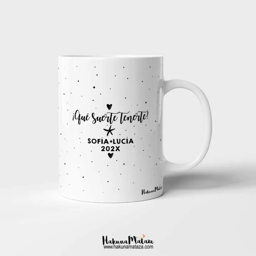 Taza personalizada - Los milagros son las buenas personas | Hakuna Mataza 2