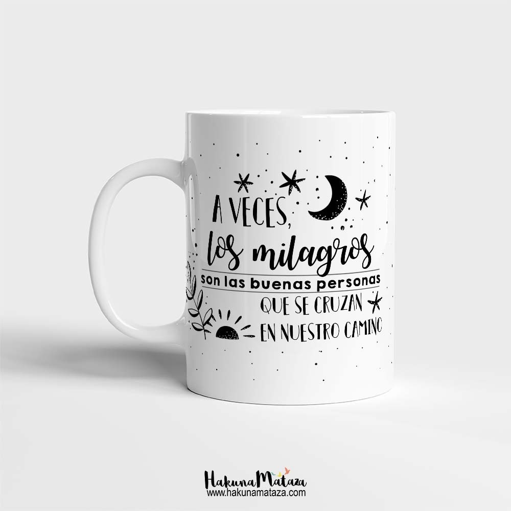 Taza personalizada - Los milagros son las...