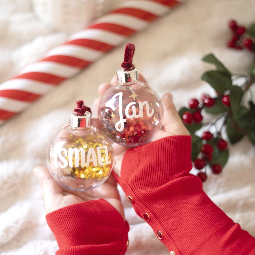 Bola de Navidad PEQUEÑA 6cm - Nombre Bola de Navidad PEQUEÑA 6cm - Nombre