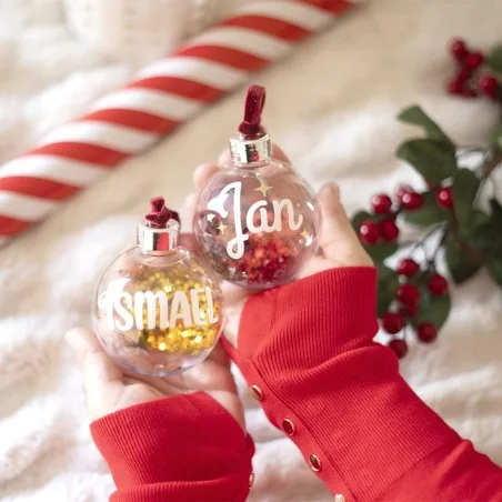 Bola de Navidad PEQUEÑA 6cm - Nombre | Hakuna Mataza