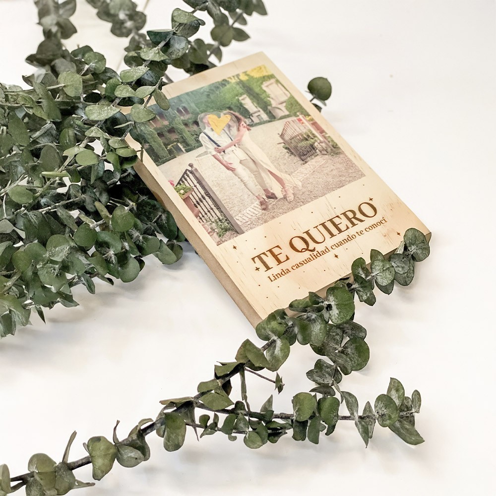 Fotopanel de madera estilo polaroid