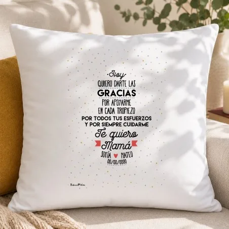 Cojín personalizado - Te quiero [Papá / Mamá / nombre / rol] | Hakuna Mataza