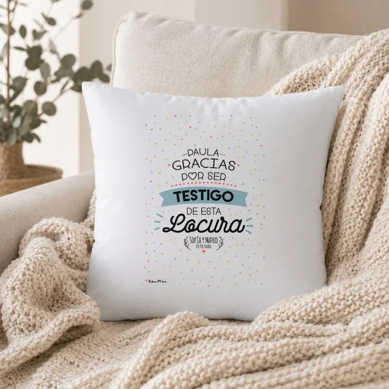 Cojín personalizado - Gracias por ser parte de esta locura | Hakuna Mataza