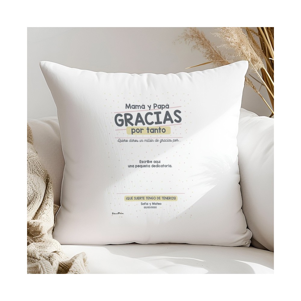 Cojín personalizado - Gracias por tanto