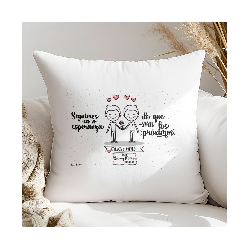 Cojín personalizado - Seguimos con la esperanza...