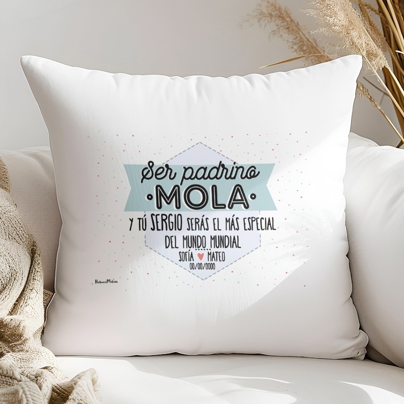 Cojín - Ser padrino mola