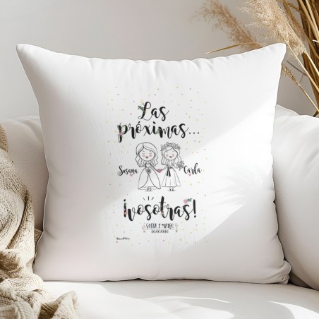Cojín personalizado - Los próximos vosotros (mujer+mujer)