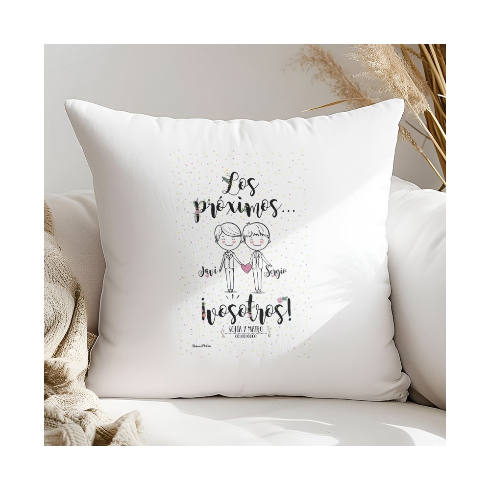 Cojín personalizado - Los próximos vosotros (hombre+hombre)