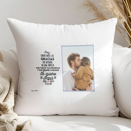 Cojín con foto - Te quiero Papá Cojín con foto - Te quiero Papá