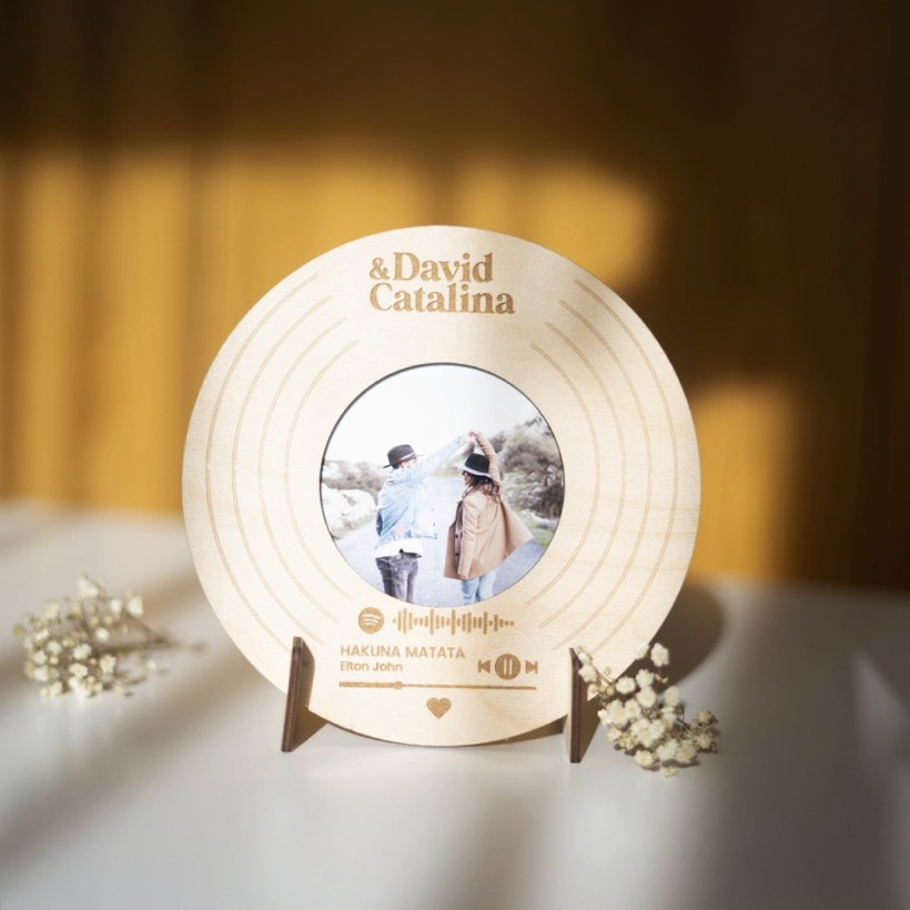 Placa Spotify circular