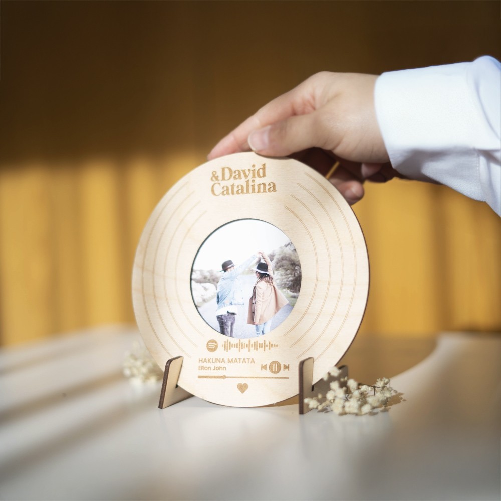 Placa Spotify circular