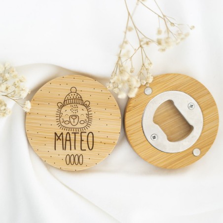 Abridor de madera personalizado - Animalitos