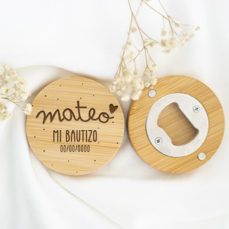 Abridor de madera personalizado - Bautizo y Comunión