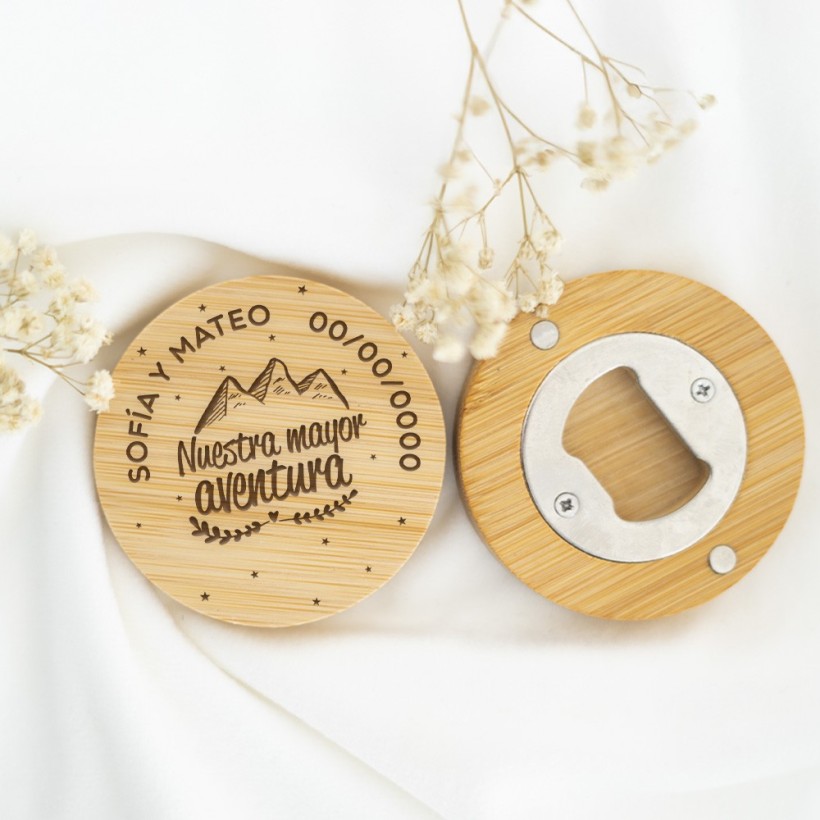 Abridor de madera personalizado - Nuestra mayor aventura