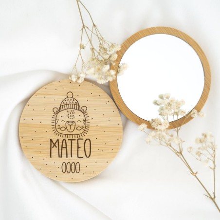 Espejo de madera personalizado - Animalitos