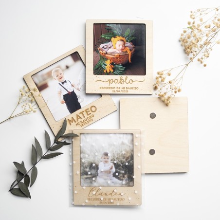 Marco recordatorio polaroid - Nombre