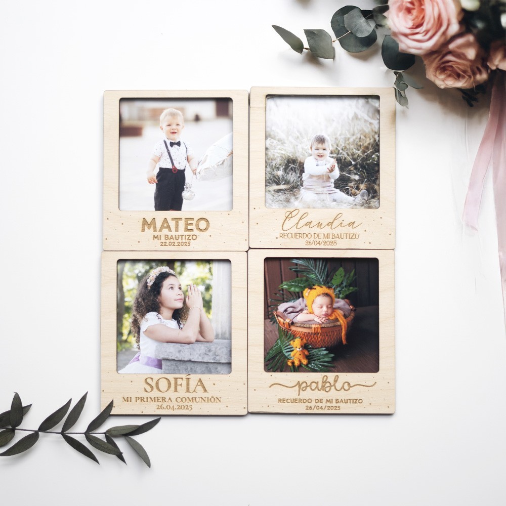 Marco recordatorio polaroid - Nombre