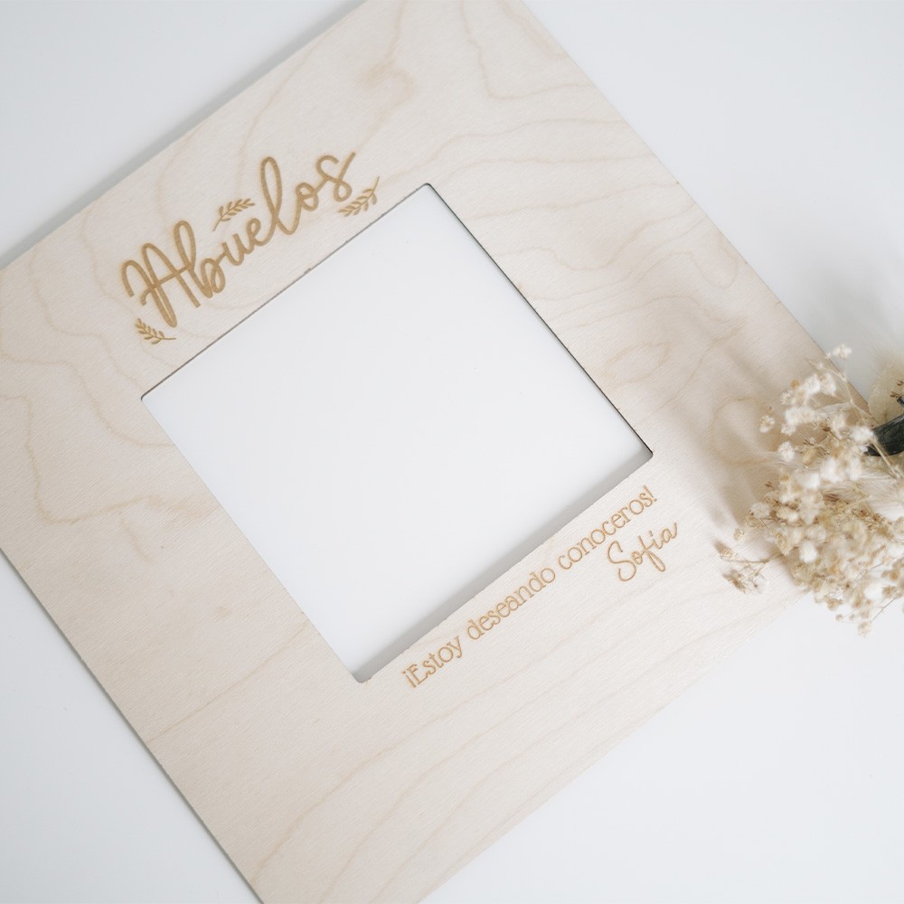 Marco de madera dedicado personalizado - Diseño clásico