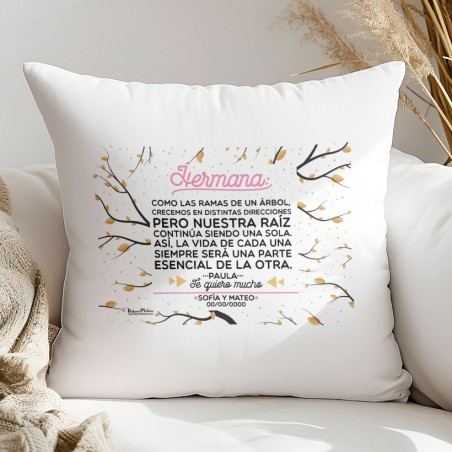 Cojín - Hermana como las ramas de un árbol
