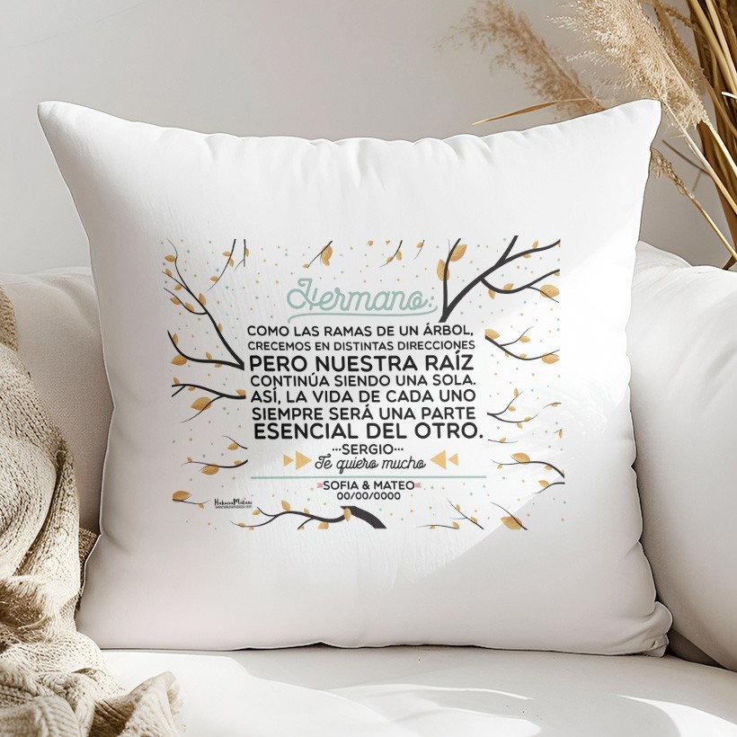 Cojín - Hermano como las ramas de un árbol