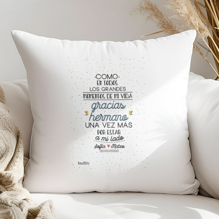 Cojín - Gracias hermano