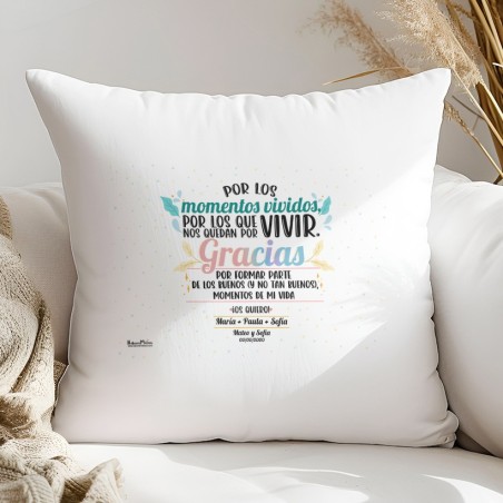 Cojín - Por los momentos vividos