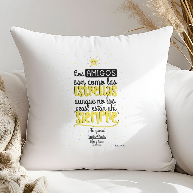 Cojín - Los amigos/amigas son como las estrellas