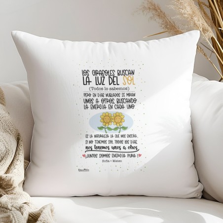 Cojín personalizado - Girasoles