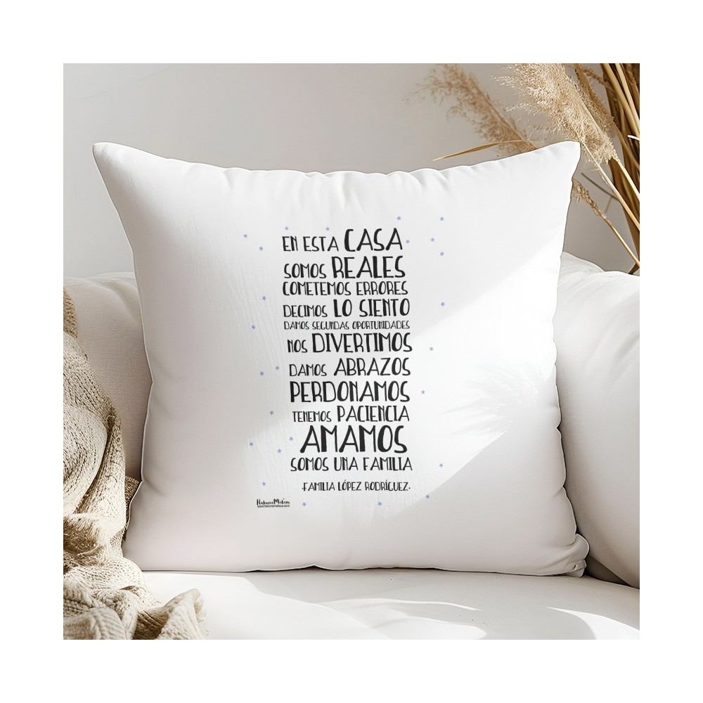 Cojín personalizado - En esta casa