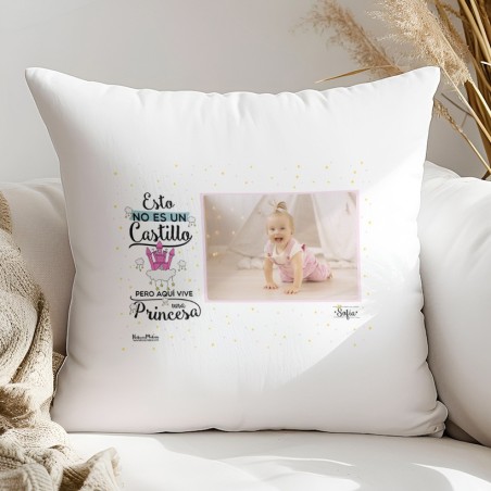 Cojín con foto - Aquí vive una princesa