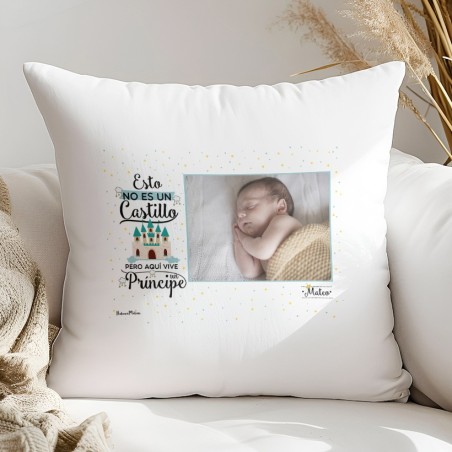 Cojín con foto - Aquí vive un príncipe