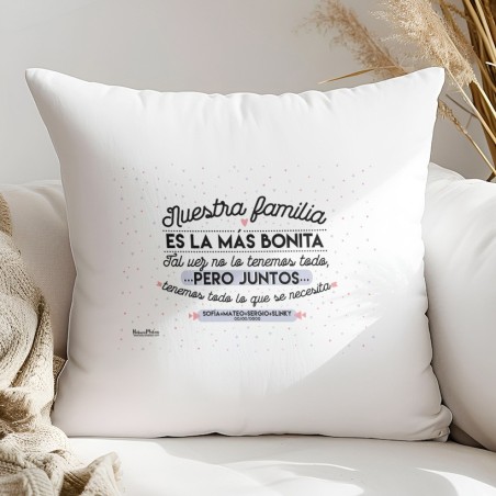 Cojín - Nuestra familia es la más bonita