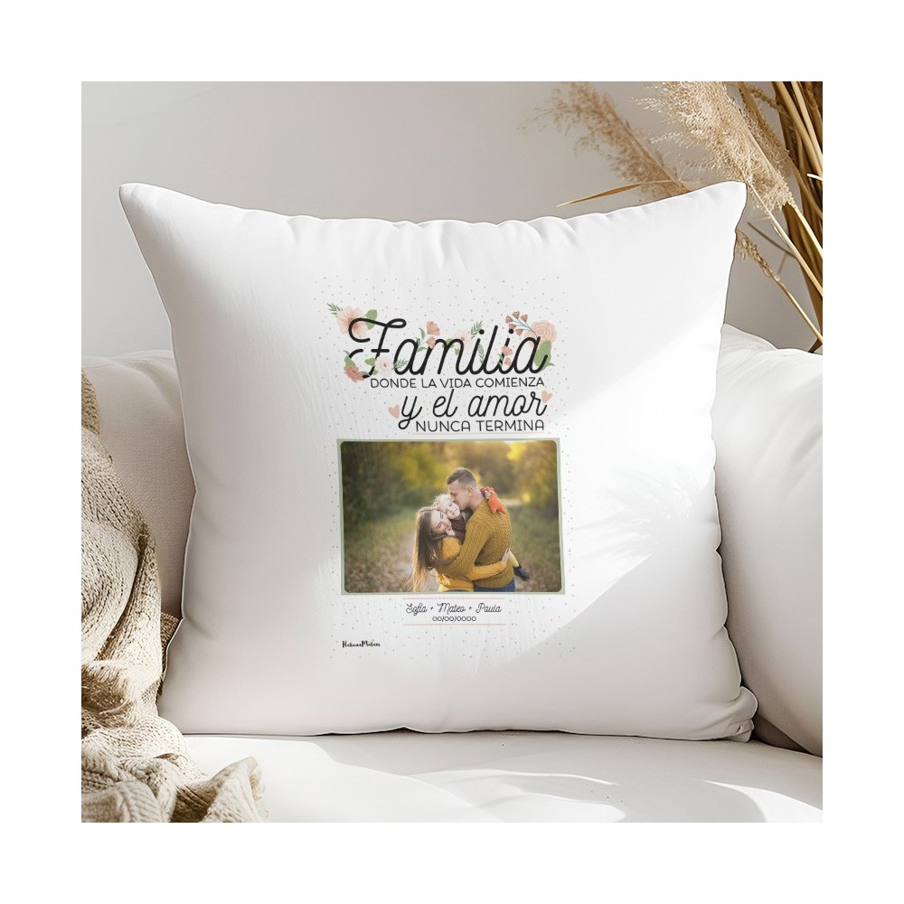 Cojín con foto - Familia
